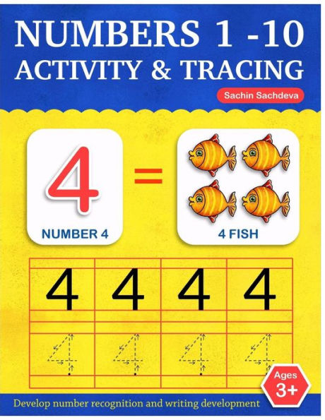 Numbers 1-10: Activity and Tracing Workbook for Kids Ages 3-5