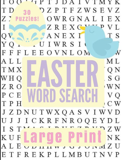 Easter Large Print Word Search by Puzzle Pyramid, Paperback | Barnes ...