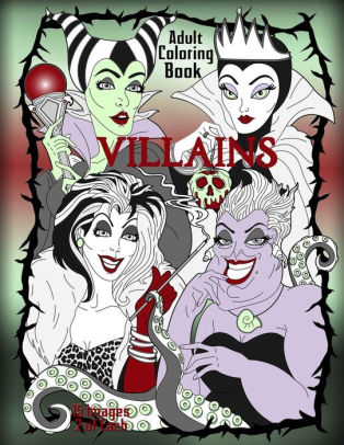 Download Disney Villains Adult Coloring Book by Coloring Counsel ...