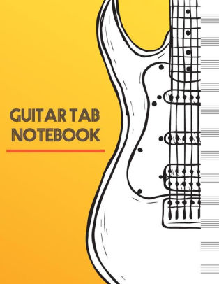 Guitar Tab Notebook Guitar Tablature Manuscript Paper Blank
