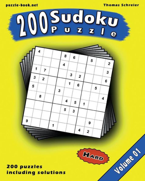 Sudoku: 200 Hard 9x9 Sudoku