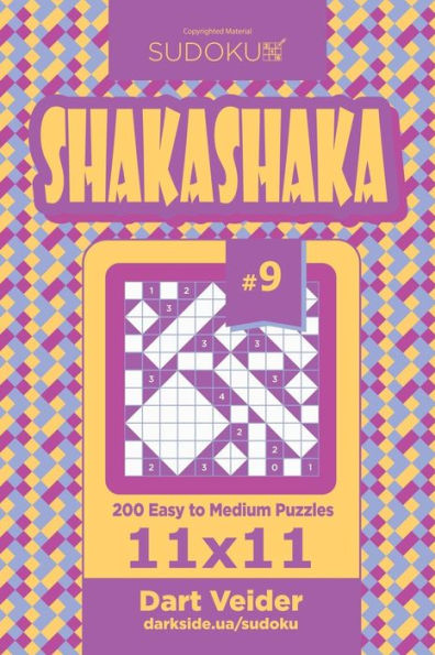 Sudoku Shakashaka - 200 Easy to Medium Puzzles 11x11 (Volume 9)