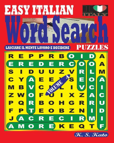 EASY ITALIAN Word Search Puzzles. Vol. 4
