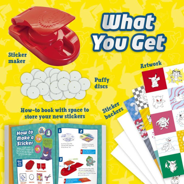 POKEMON COLOR-IN 3D STICKERS