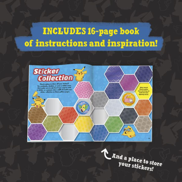 POKEMON COLOR-IN 3D STICKERS