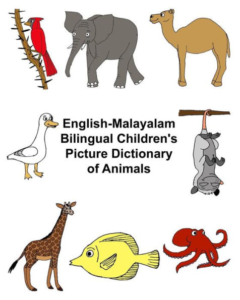 English-Malayalam Bilingual Children's Picture Dictionary of Animals