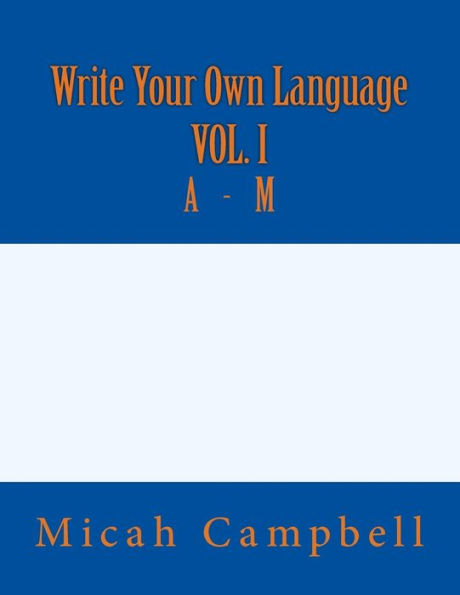 Write Your Own Language
