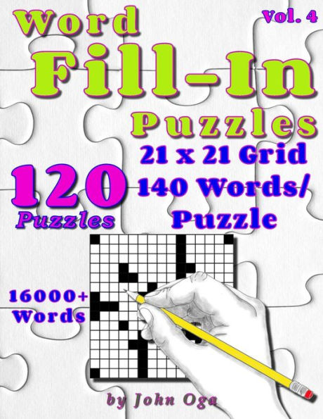 Word Fill-In Puzzles: Fill in Puzzle Book