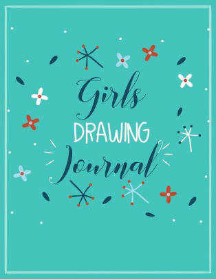 girls drawing journal graph paper notebook 8 5 x 11 120 grid