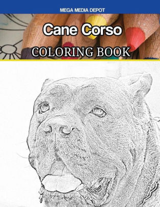 Cane Corso Coloring Bookpaperback