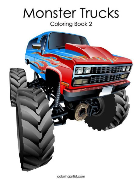 Monster Trucks Coloring Book 2