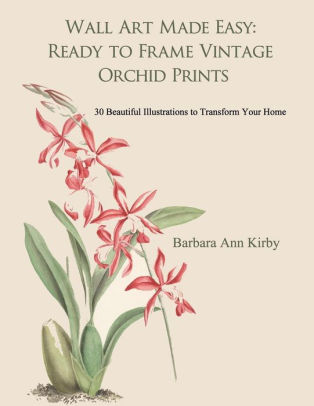 Wall Art Made Easy Ready To Frame Vintage Orchid Prints 30 Beautiful Illustrations To Transform Your Home By Barbara Ann Kirby Paperback Barnes Noble