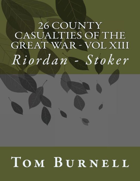 26 County Casualties of the Great War Volume XIII: Riordan - Stoker