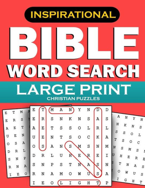 Bible Word Search: Large Print Christian Puzzles: Inspirational Word ...