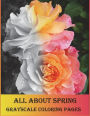 All about Spring Grayscale Coloring Pages: Grayscale Coloring Book Is So Challenging for Those Who Love Coloring. Let's Enjoy with Variety of Flowers.