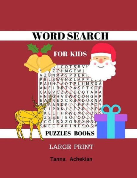 Word Search For Kids Puzzles Books Large Print: Word Search For Kids 50 Puzzles Fun Game