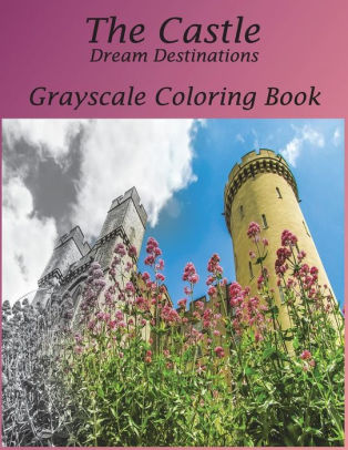 Download The Castle Dream Destinations Grayscale Coloring Book Coloring Is More Than Hobby Coloring Made You Relax