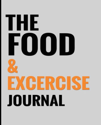 the food exercise journal gray design 7 5 x 9 25 100 page