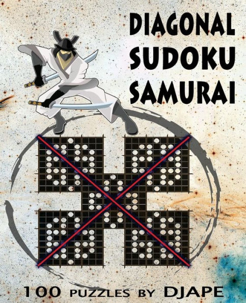 Diagonal Sudoku Samurai X: 100 puzzles