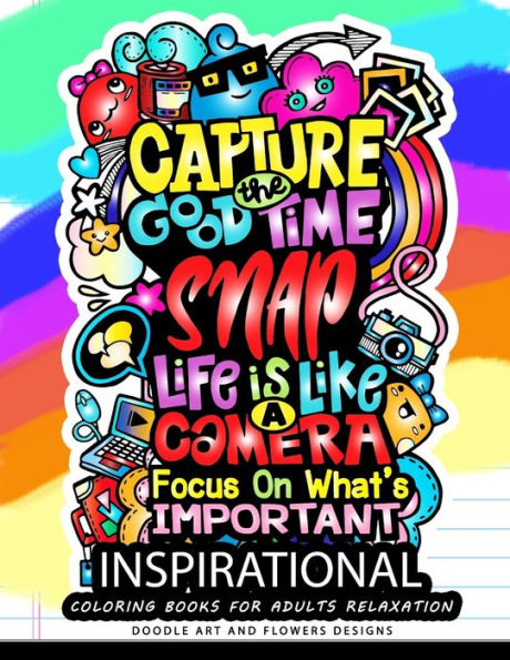 Inspirational Coloring books for adults relaxation: Motivation Quotes: A Positive & Uplifting