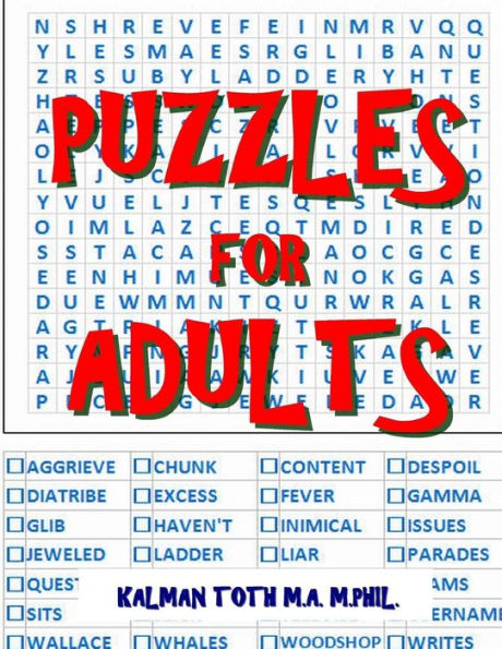 Puzzles for Adults: 111 Large Print Word Search Puzzles