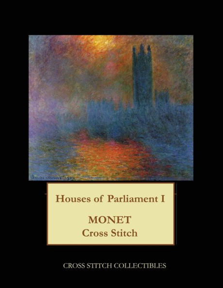 Houses of Parliament I: Monet cross stitch pattern