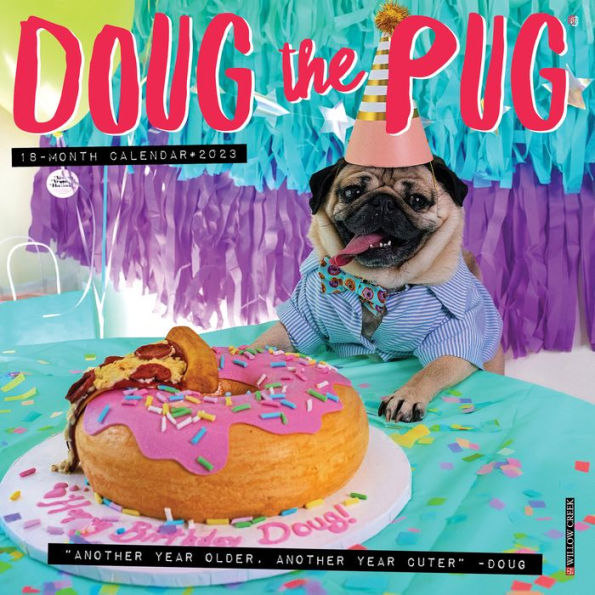 Doug the Pug 2023 Mini Wall Calendar by Leslie Mosier | Barnes & Noble®