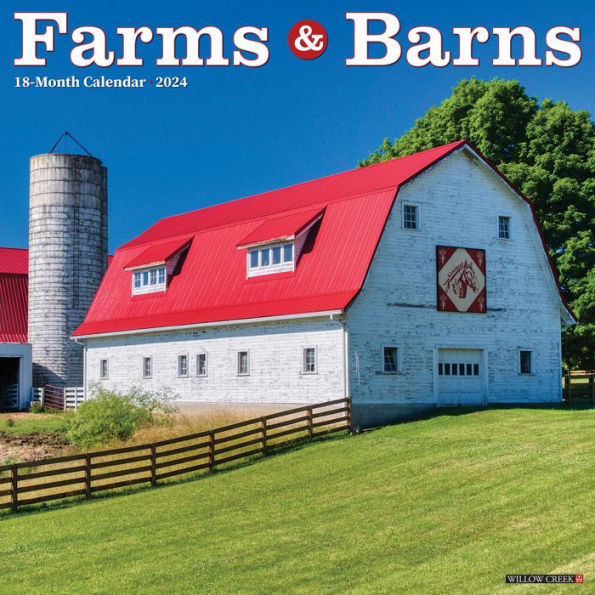 Farms & Barns 2024 12" x 12" Wall Calendar
