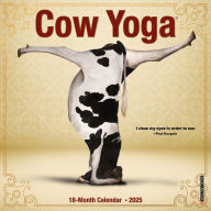 Title: Cow Yoga 2025 7 X 7 Mini Wall Calendar