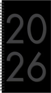 Title: Black 2026 3.5 X 6.5 Softcover Weekly Spiral, Author: Willow Creek Press