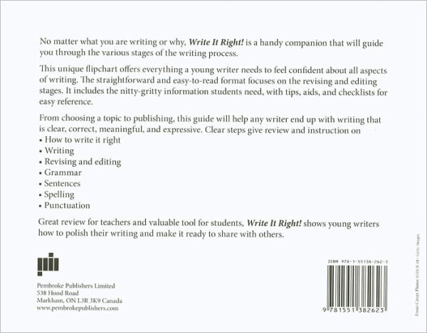 Write It Right!: Seven Steps to Revising, Editing, and Polishing All Kinds of Writing