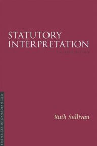 Title: Statutory Interpretation 3/E, Author: Ruth Sullivan