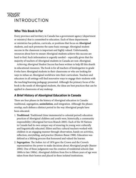 Achieving Aboriginal Student Success: A Guide for K to 8 Classrooms