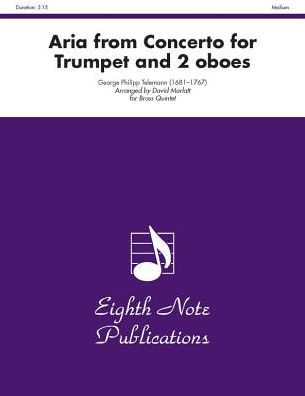 Aria (from Concerto for Trumpet and 2 Oboes): Score & Parts