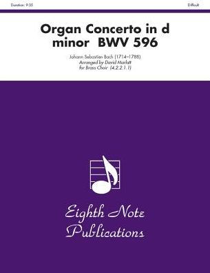 Organ Concerto in D Minor, BWV 596: Score & Parts