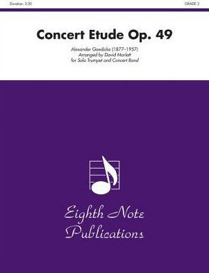 Concert Etude, Op. 49: Solo Trumpet and Concert Band, Conductor Score