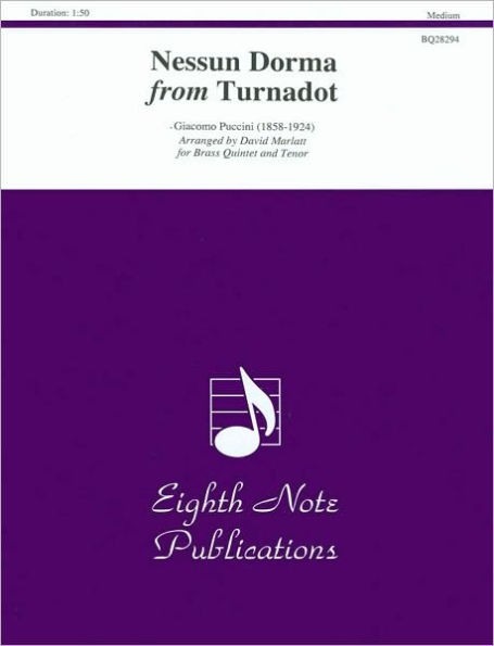 Nessun Dorma (from Turnadot): Score & Parts