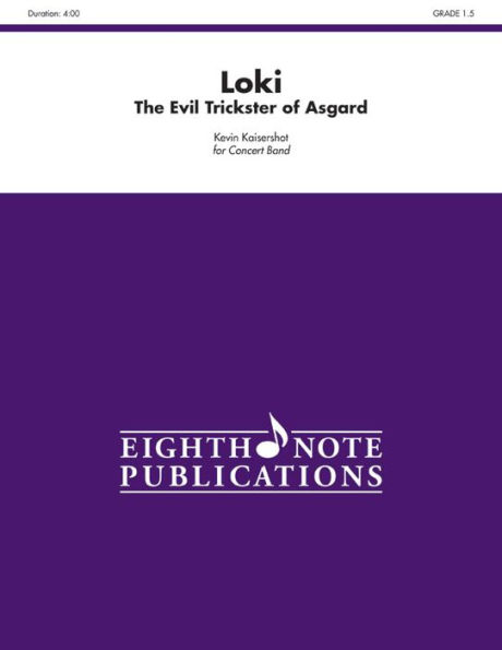 Loki: The Evil Trickster of Asgard, Conductor Score & Parts