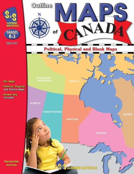 Outline Maps of Canada Grades K-3