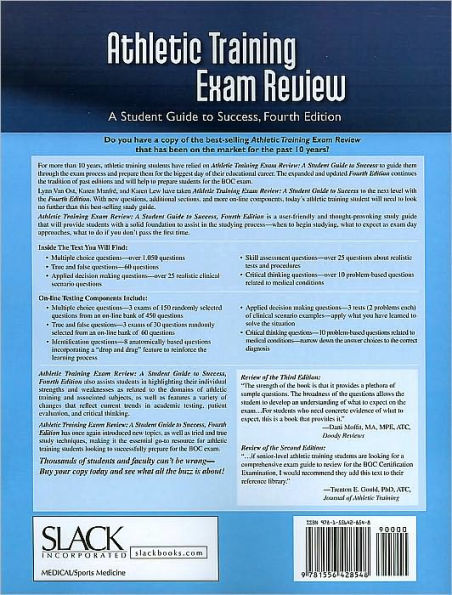 Athletic Training Exam Review: A Student Guide to Success / Edition 4