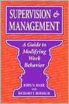 Title: Supervision & Management: A Guide to Modifying Work Behavior, Author: MARR JOHN