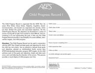 Title: AEPST Child Progress Record For Birth to Three Years (Pack of 25), Author: Diane D. Bricker