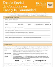 Title: Home and Community Social Behavior Scales Rating Form in Spanish, Author: Kenneth Merrell