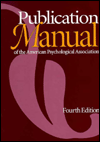 Title: Publication Manual of the American Psychological Association / Edition 4, Author: American Psychological Association