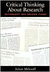 Title: Critical Thinking about Research: Psychology and Related Fields / Edition 1, Author: Julian Meltzoff Ph.D.