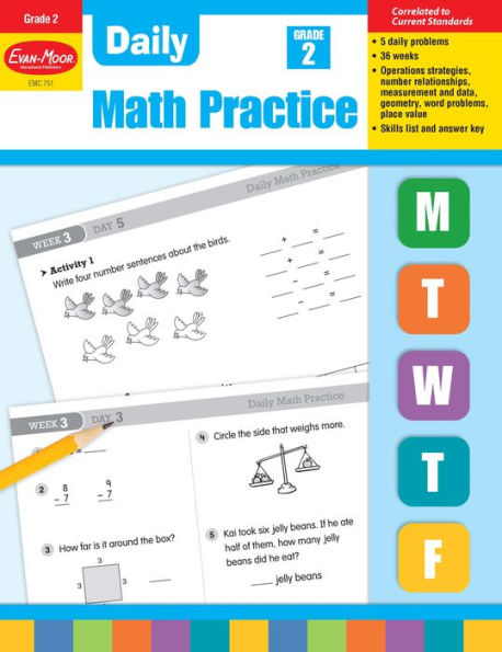 Daily Math Practice, Grade 2