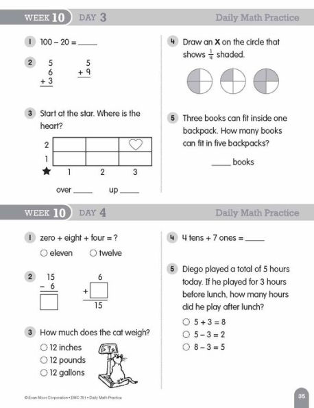 Daily Math Practice, Grade 2