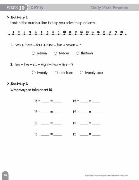 Daily Math Practice, Grade 2