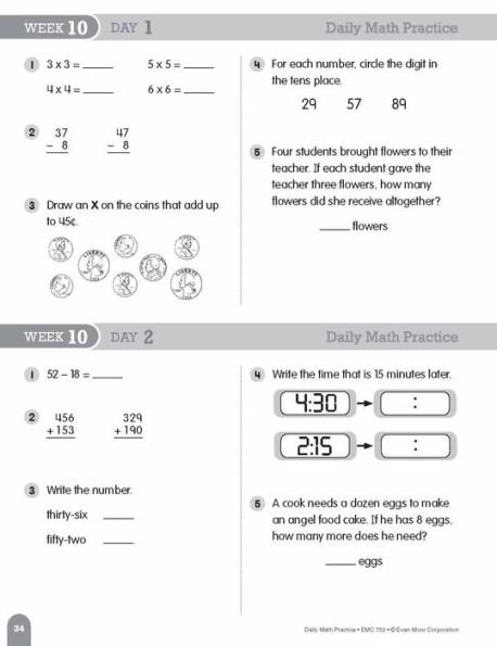 Daily Math Practice, Grade 3