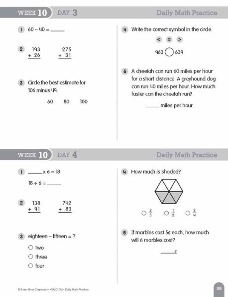 Daily Math Practice, Grade 3